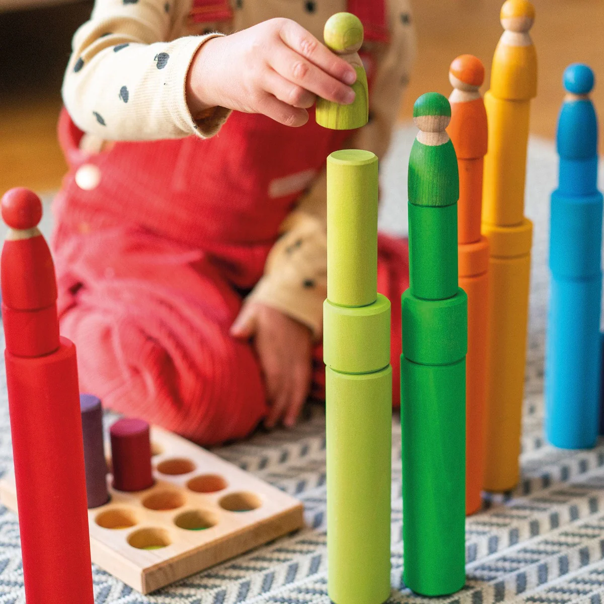 Grimm's Rollers Stacking Game Rainbow Small (2020) - Image 8