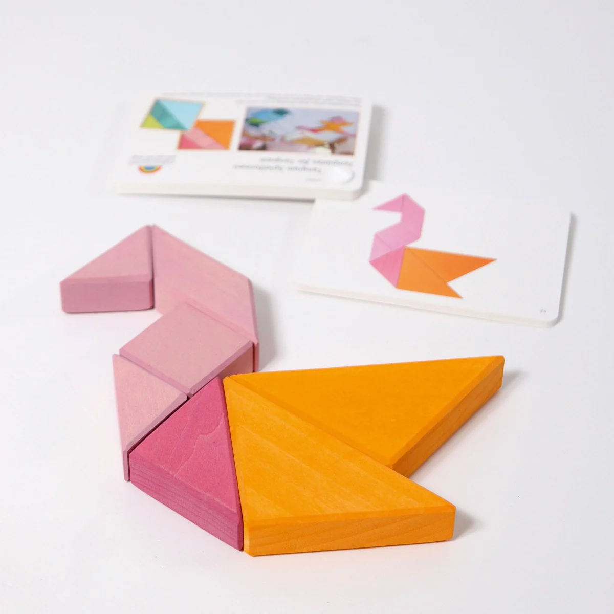 Grimm's Tangram - Pink & Orange - Image 2