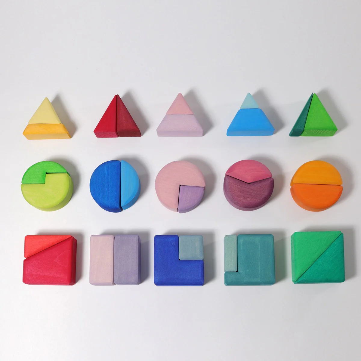 Grimm's Triangle Square & Circle Geometric Shape Blocks - Image 2