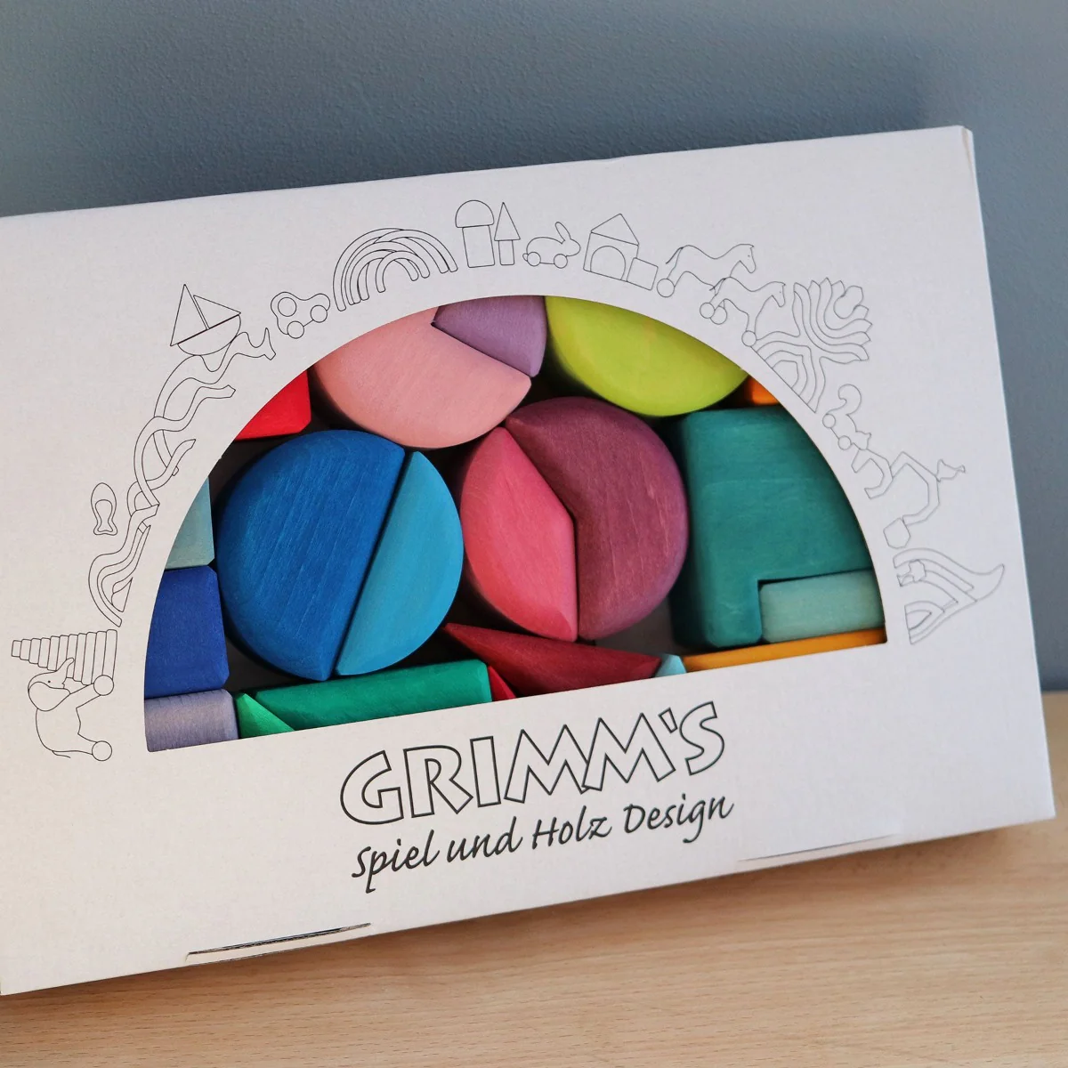 Grimm's Triangle Square & Circle Geometric Shape Blocks - Image 5