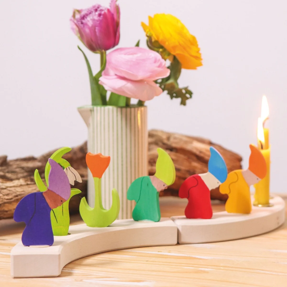 Grimm's Dwarf Winter Candle Holder Decoration - Image 2