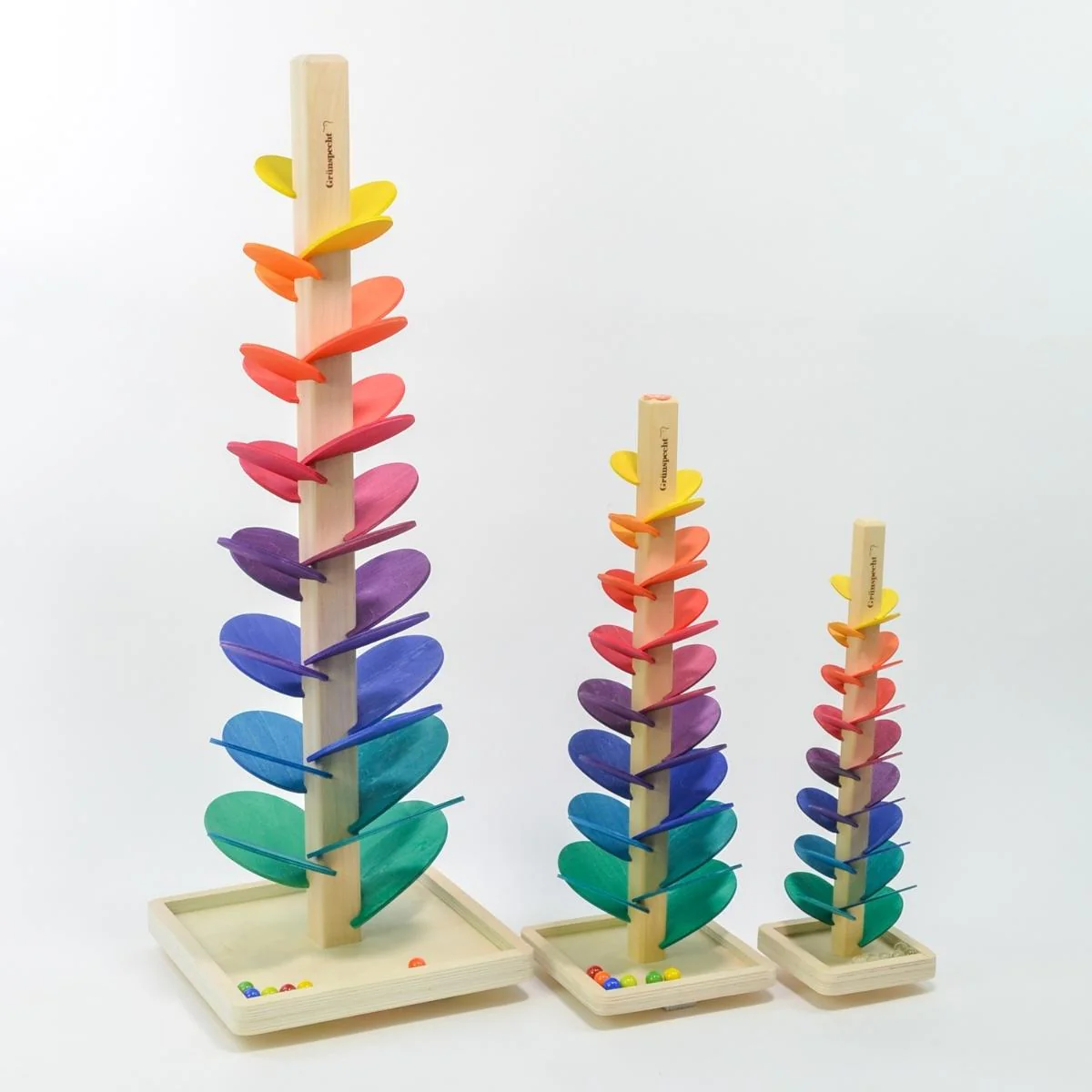 Grunspecht Rainbow Musical Sound Marble Tree - Medium 48cm - Image 9