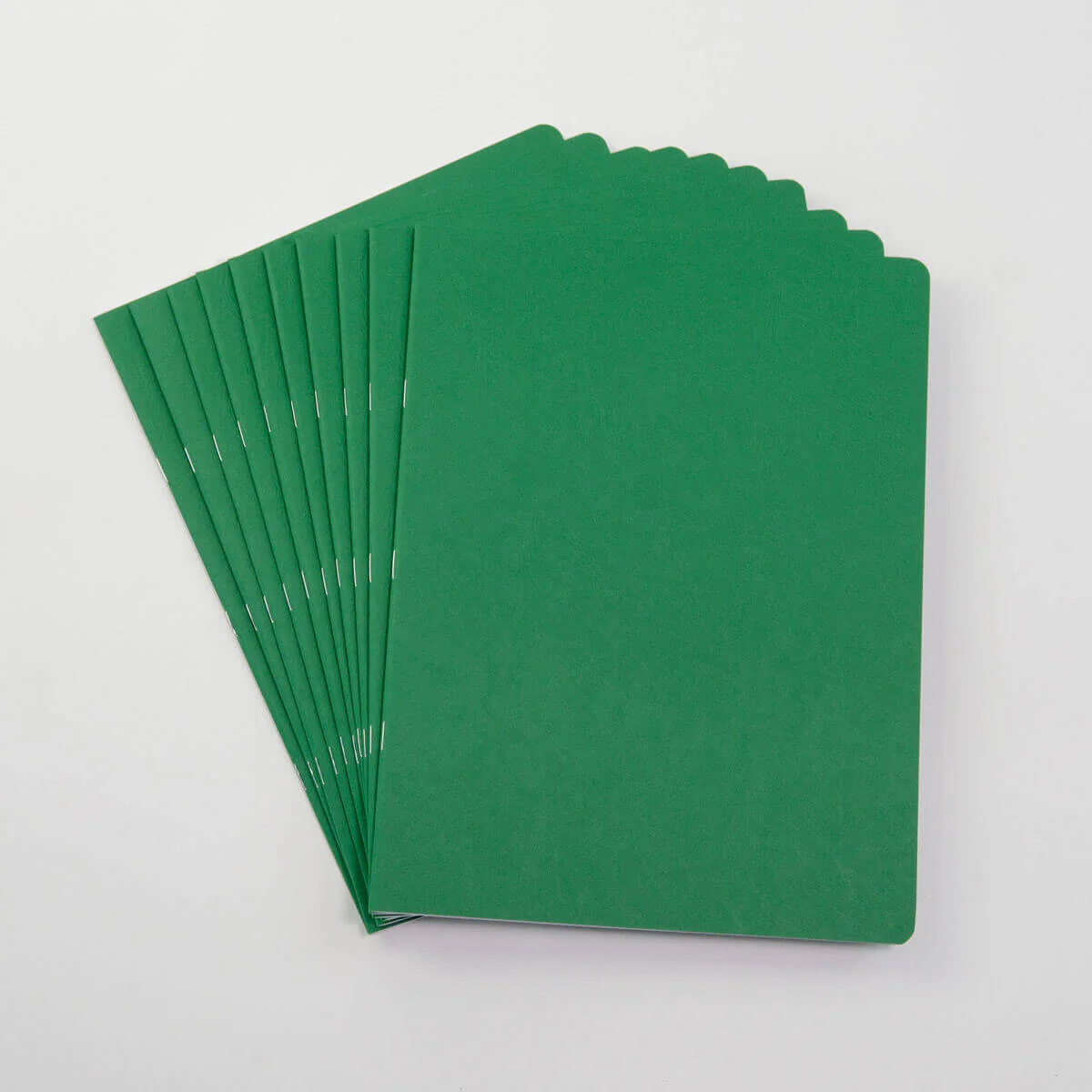 Junior Green Lesson Book 24x32cm Alternate Blank + Lined pgs - Pack of 10
