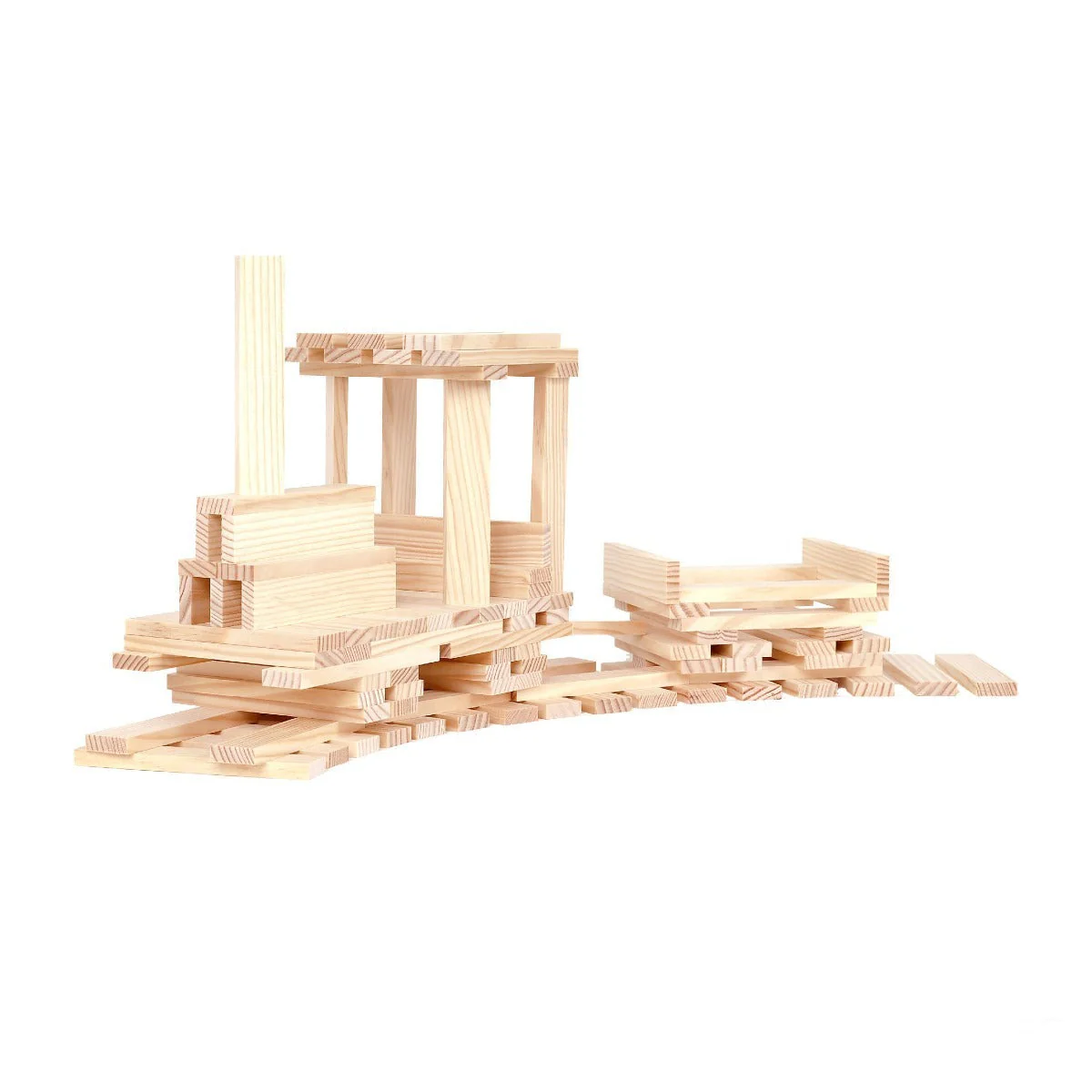 KAPLA Blocks Building Planks - 100 Natural Set - Wooden Case - Image 10