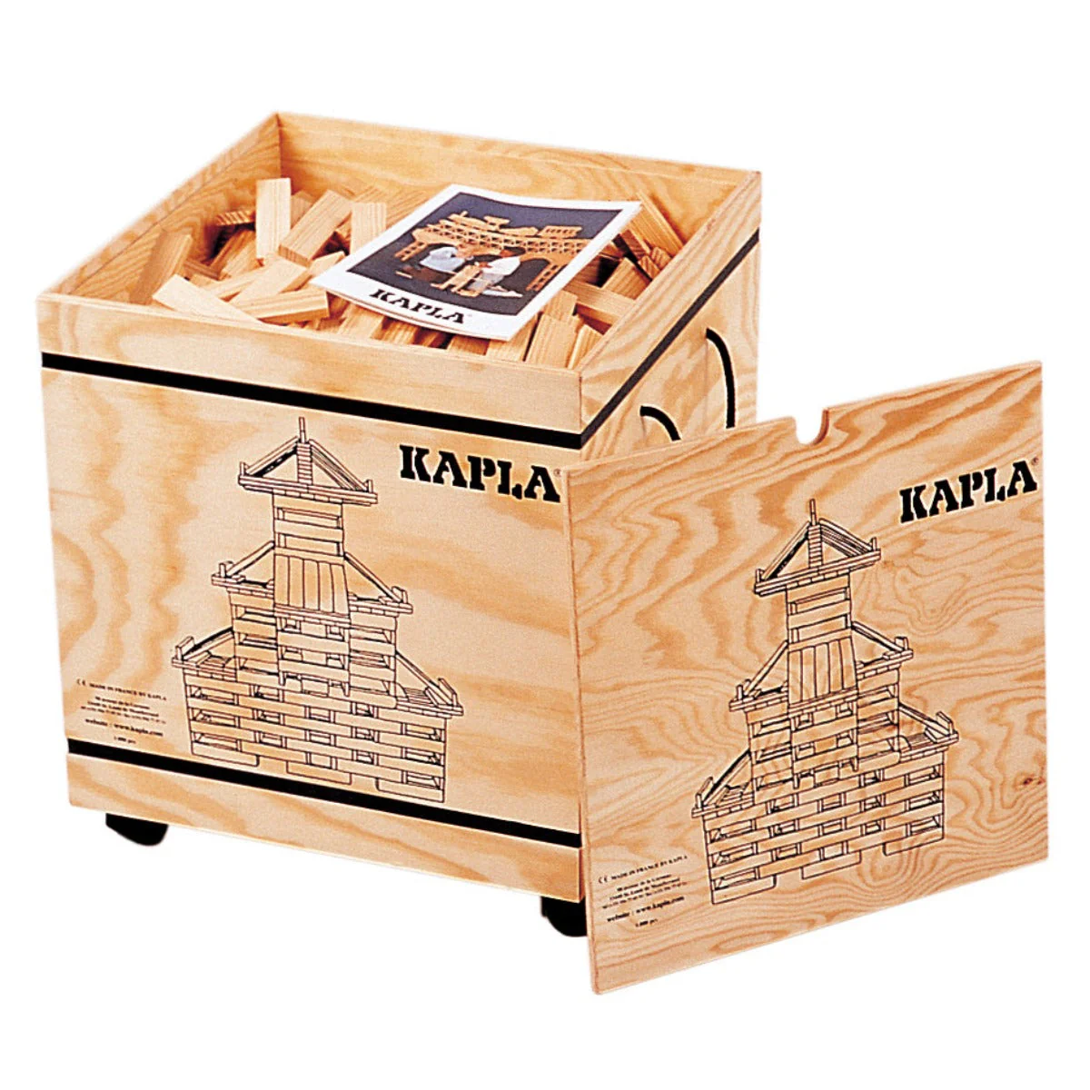 KAPLA Blocks Building Planks - 1000 Natural Set - Large Deluxe Wooden Box - Image 19