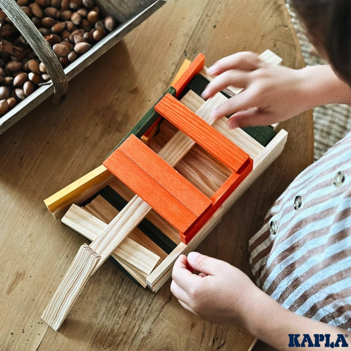 KAPLA Blocks Building Planks - 200 Autumn Set - Box - Image 4