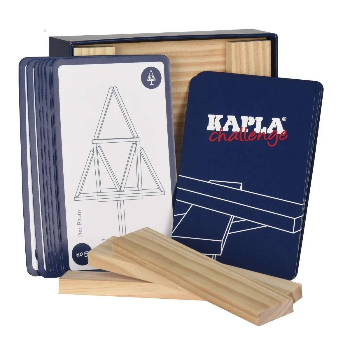 KAPLA Challenge - 16 Natural & 12 Cards - Box - Image 7