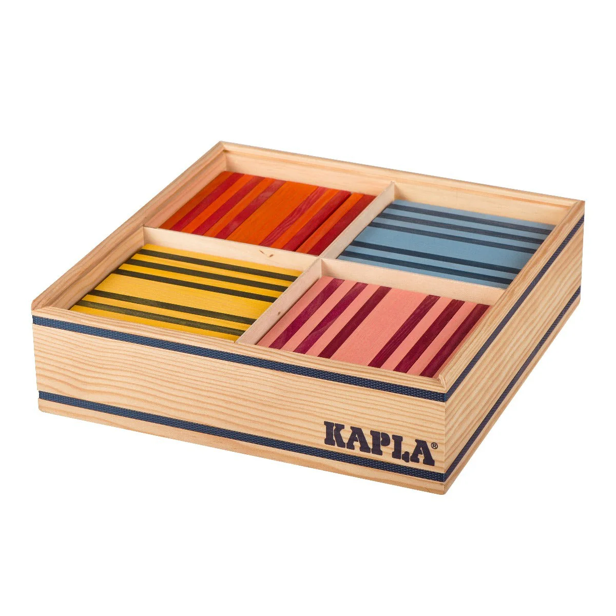 KAPLA Blocks Building Planks - 100 Octocolour Set - Wooden Case - Image 11