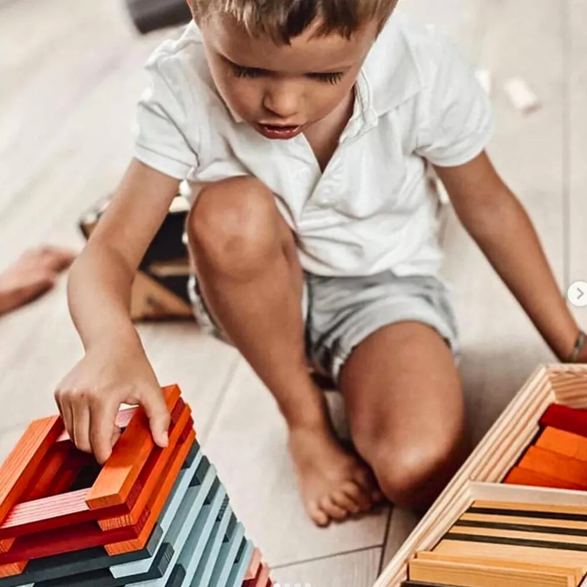 KAPLA Blocks Building Planks - 100 Octocolour Set - Wooden Case - Image 6