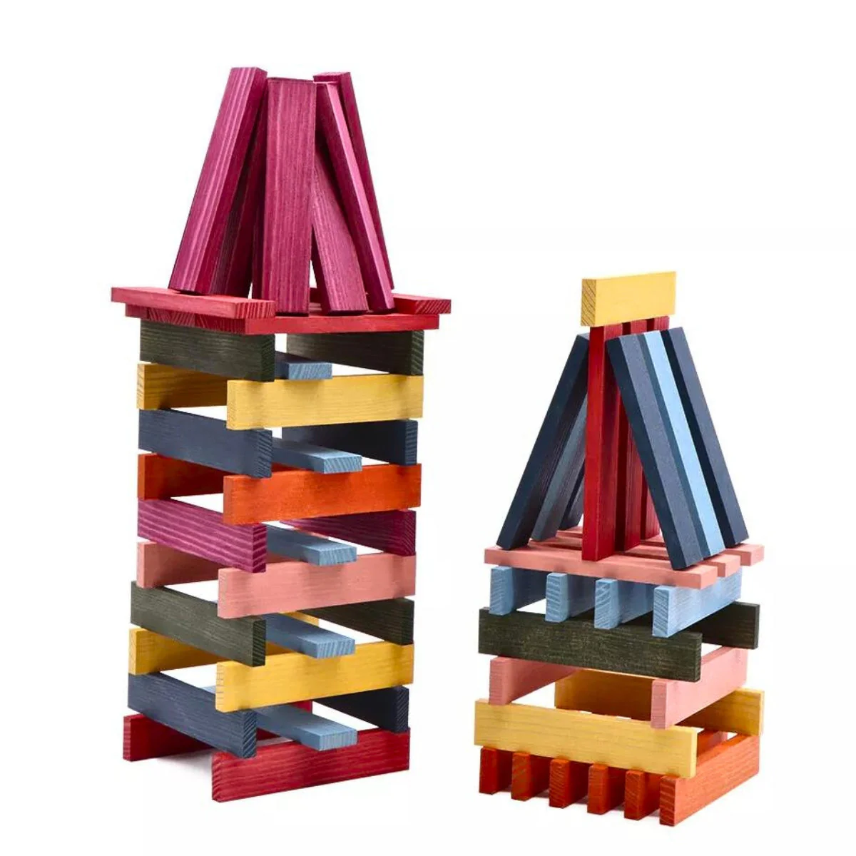 KAPLA Blocks Building Planks - 100 Octocolour Set - Wooden Case - Image 7