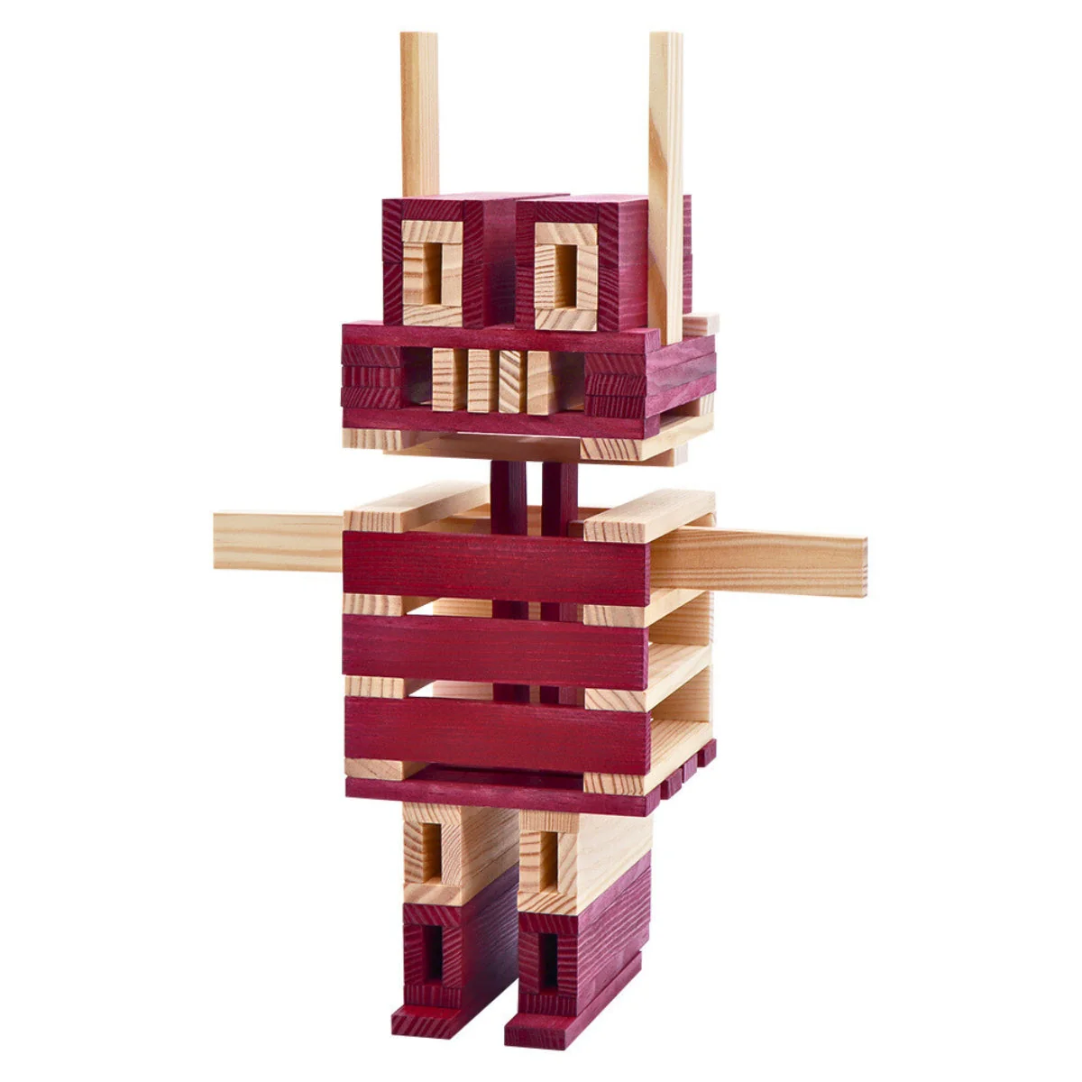 KAPLA Blocks Building Planks - 100 Octocolour Set - Wooden Case - Image 9