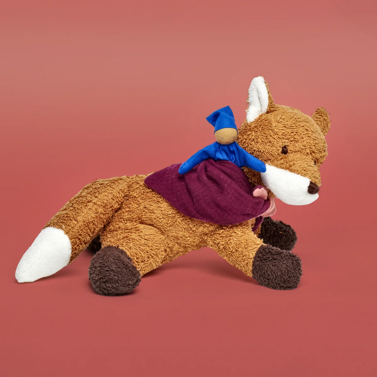 Kathe Kruse Cuddle Friend with Baby Comforter - Finn Fox - Image 2