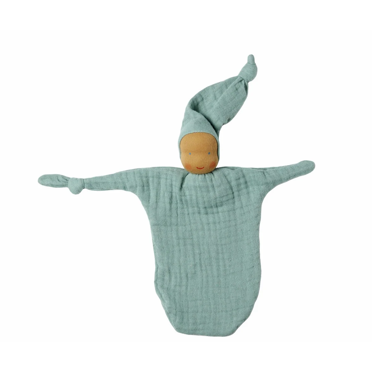 Kathe Kruse Waldorf Baby Comforter - Small Turquoise