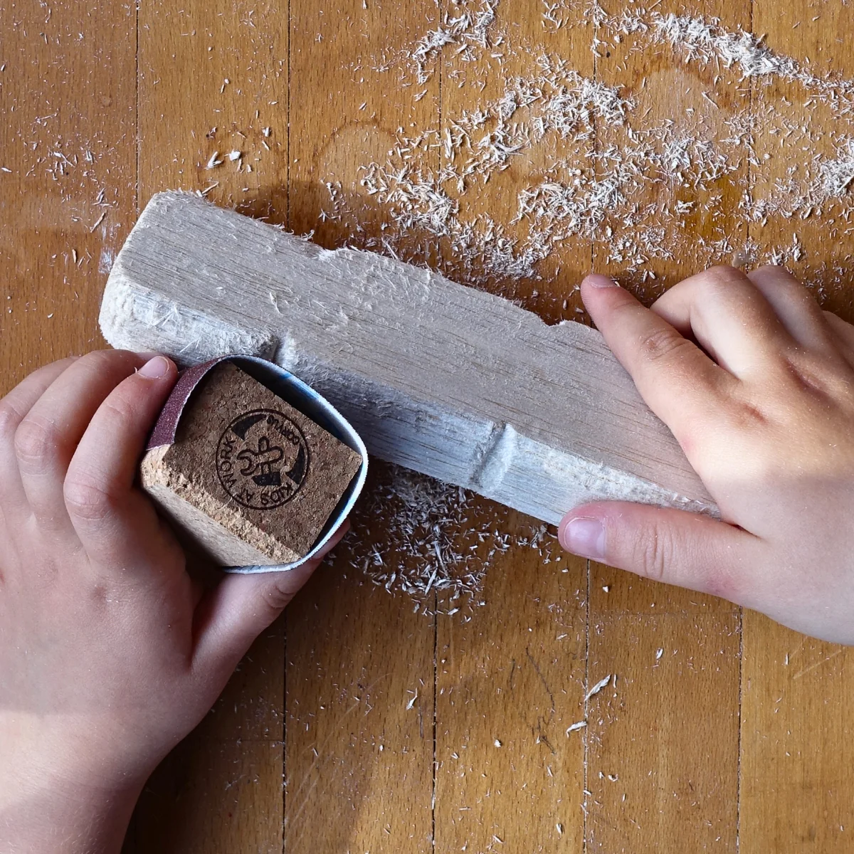 Kids at Work Sanding Blocks 5 Pieces with Sand Paper - Image 3