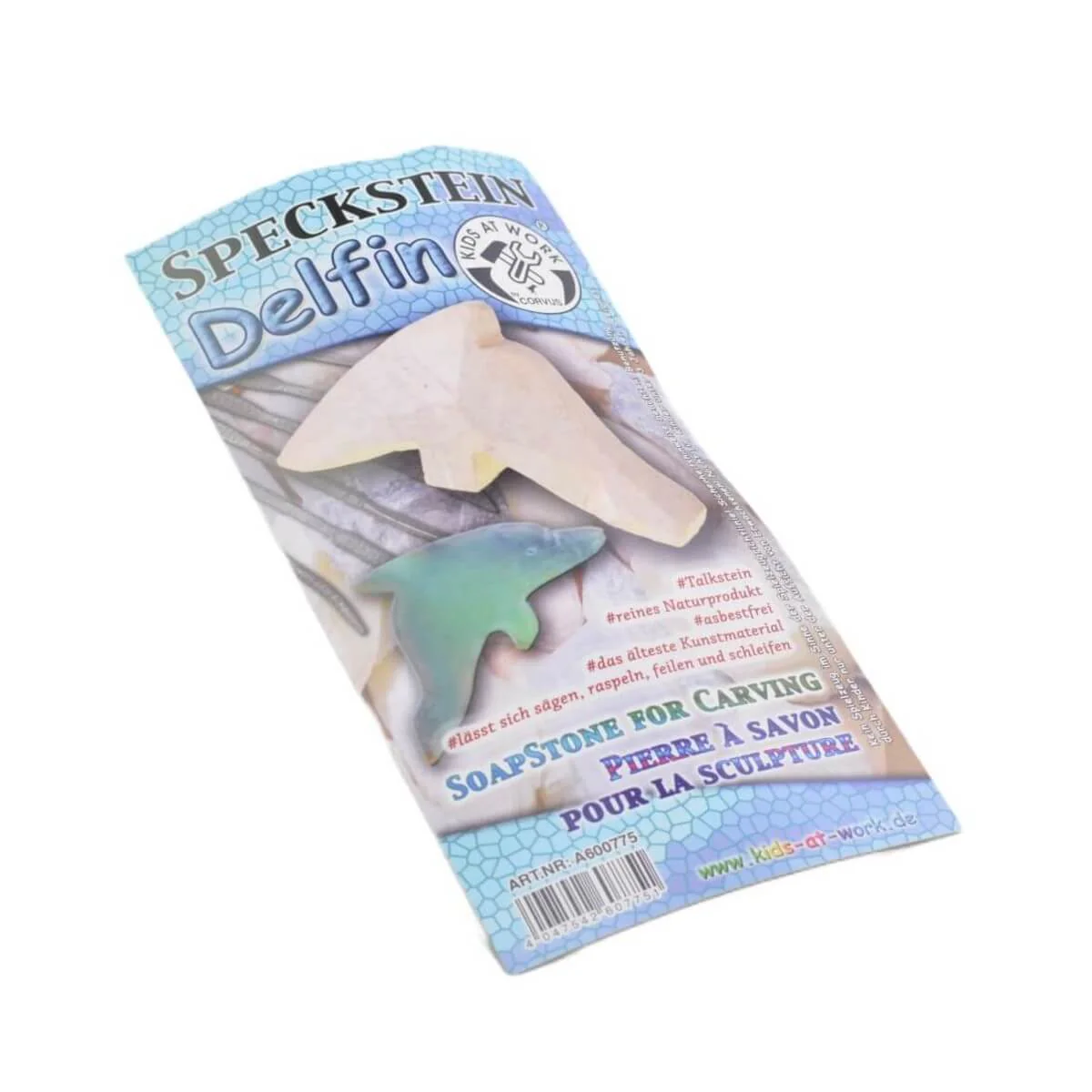 Kids at Work Soapstone for Carving - Dolphin - Image 2