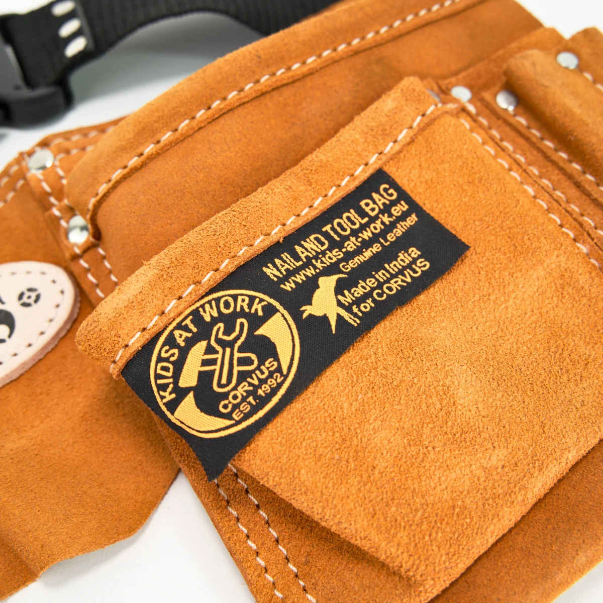 Kids at Work Leather Double Sided Cross-Body / Shoulder Tool Belt - Image 7