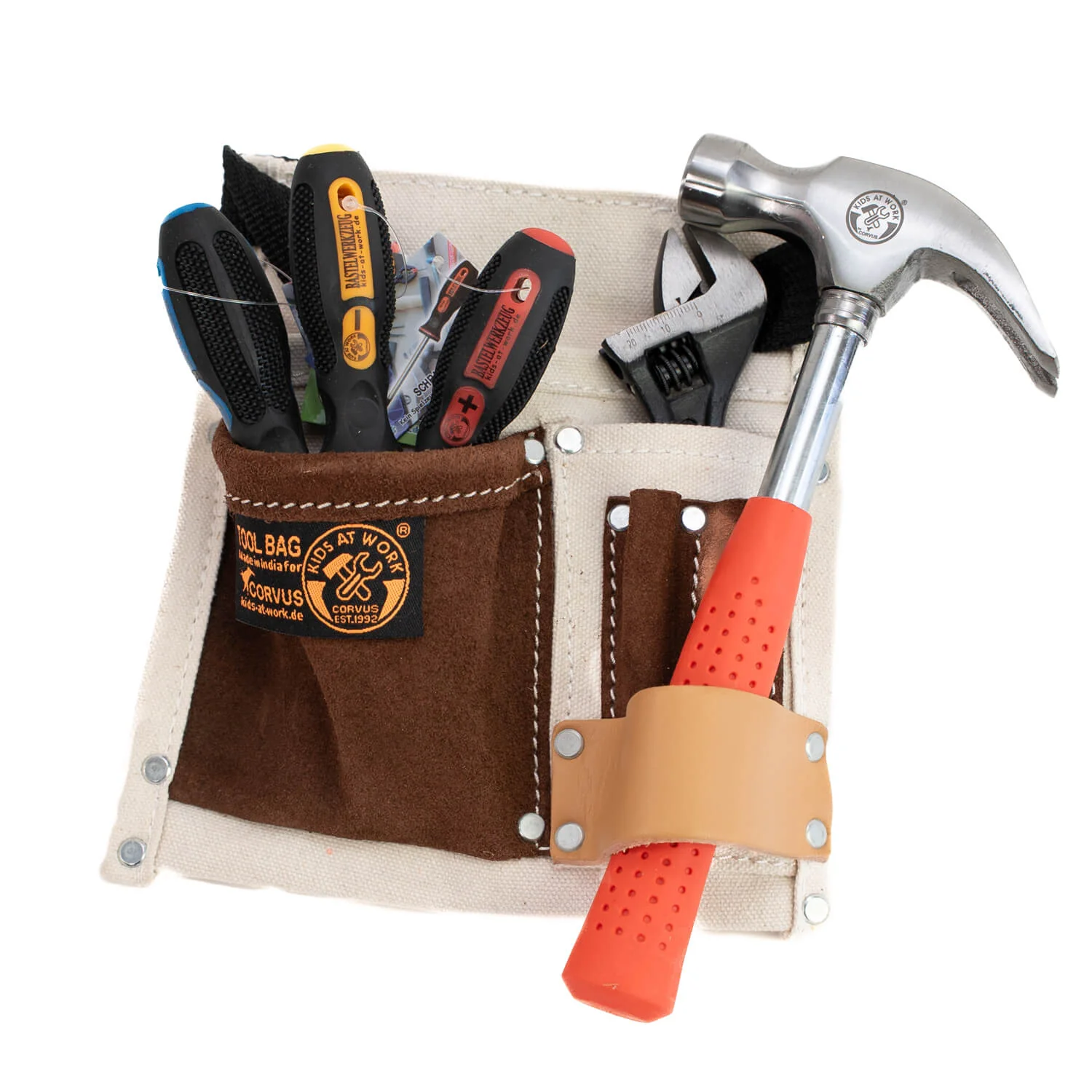 Kids at Work Cotton & Leather Belt with Tools - Set 2