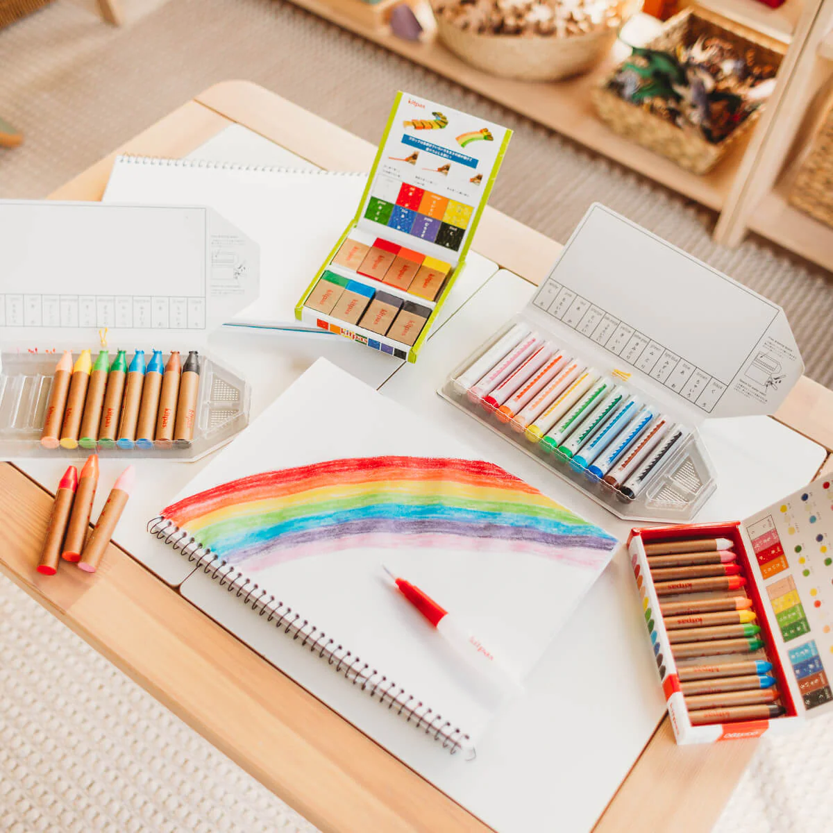 Kitpas Block Crayons 8 Colours - Image 4