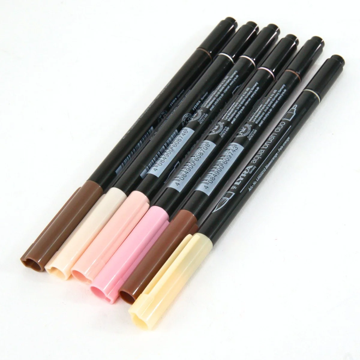 LYRA Aqua Brush Duo Pack of 6 - Skin Tones - Image 2