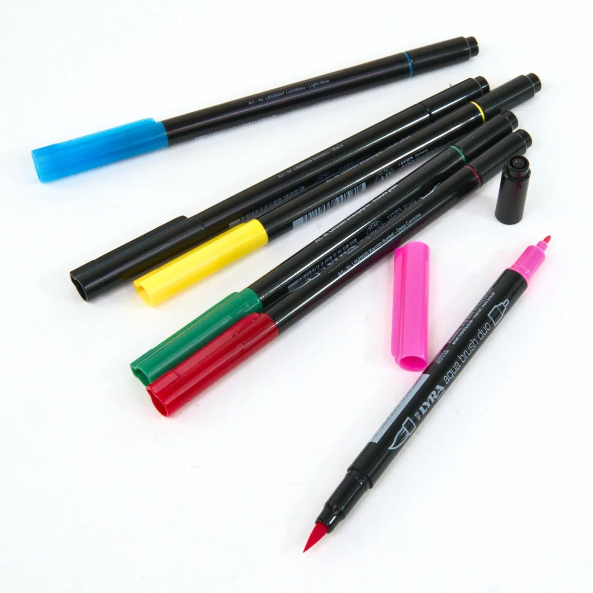 LYRA Aqua Brush Duo Set 6 Pens - Primary Colours - Image 3