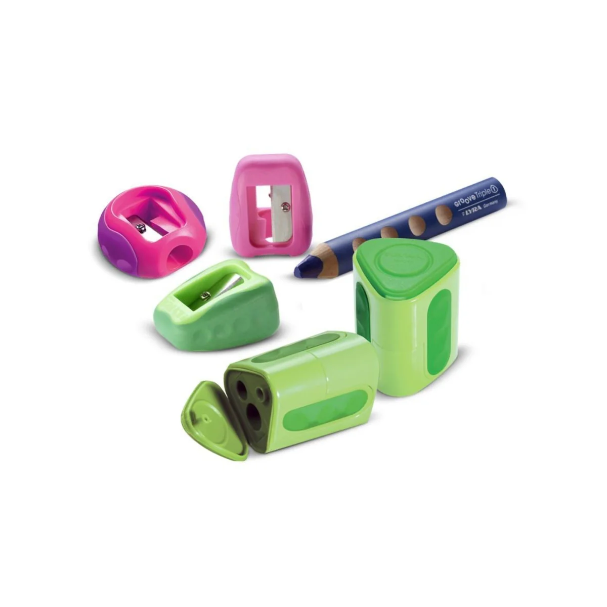 LYRA Twin-Hole Triangular Shaped Sharpener - Image 2