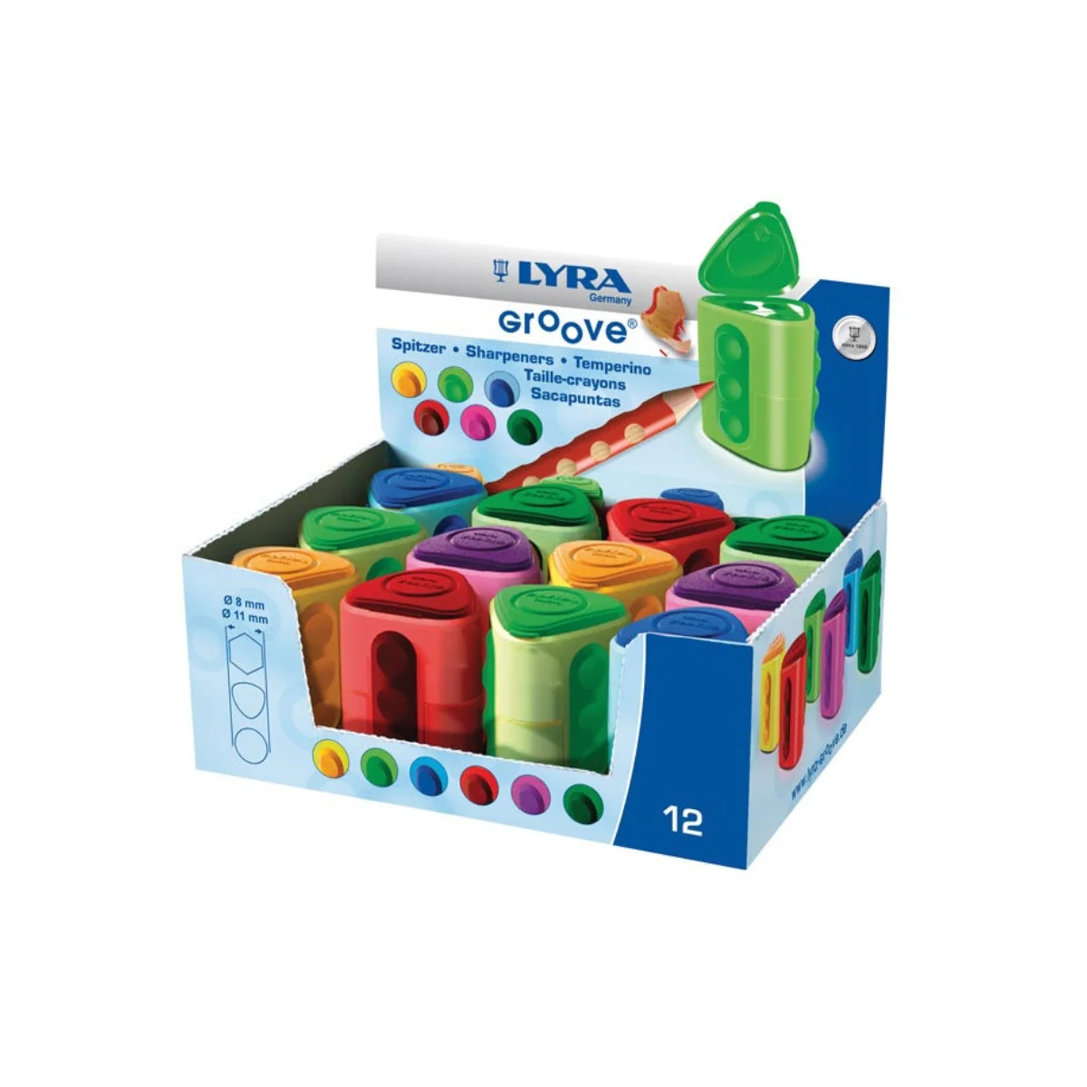LYRA Twin-Hole Triangular Shaped Sharpener - Image 3