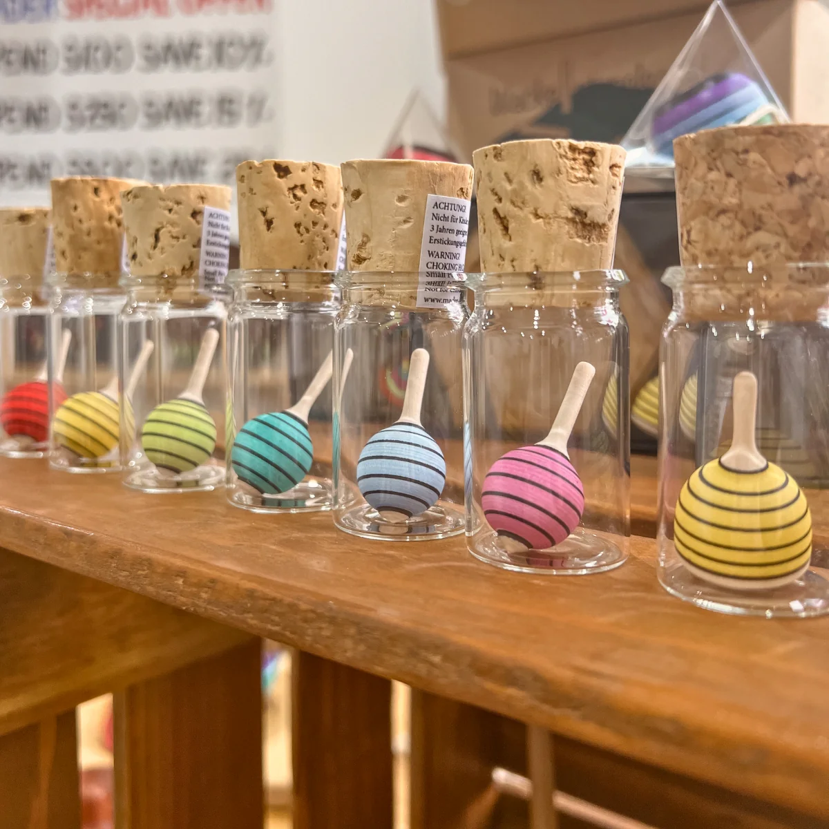 Mader Miniature Spinning Top in Glass Moonberry - Image 2