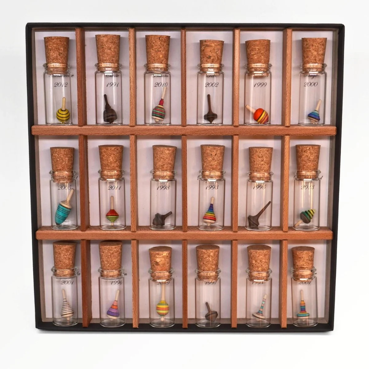 Mader Miniature Spinning Top Set - Limited Edition (18 Miniature Tops)