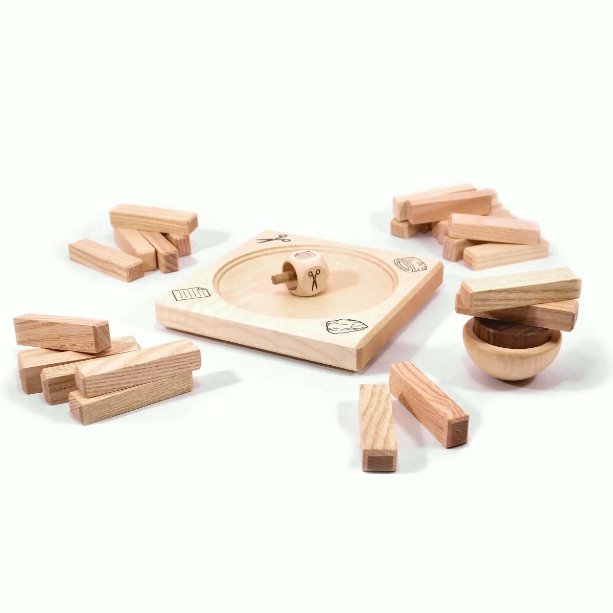Mader Stacking Challenge Game Set - Rock Paper Scissor Water Wobbling Stack