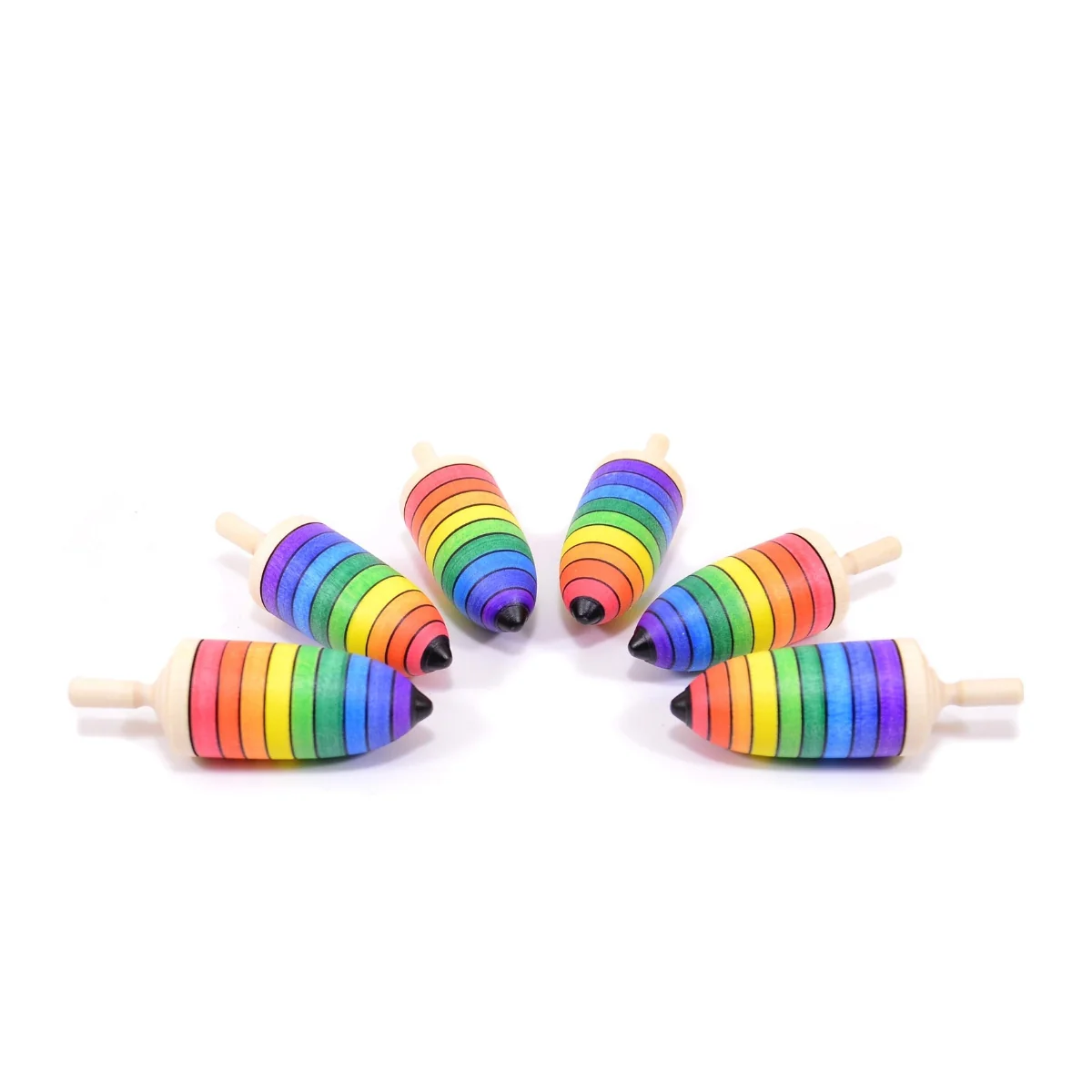 Mader Thunderbolt Spinning Top Rainbow