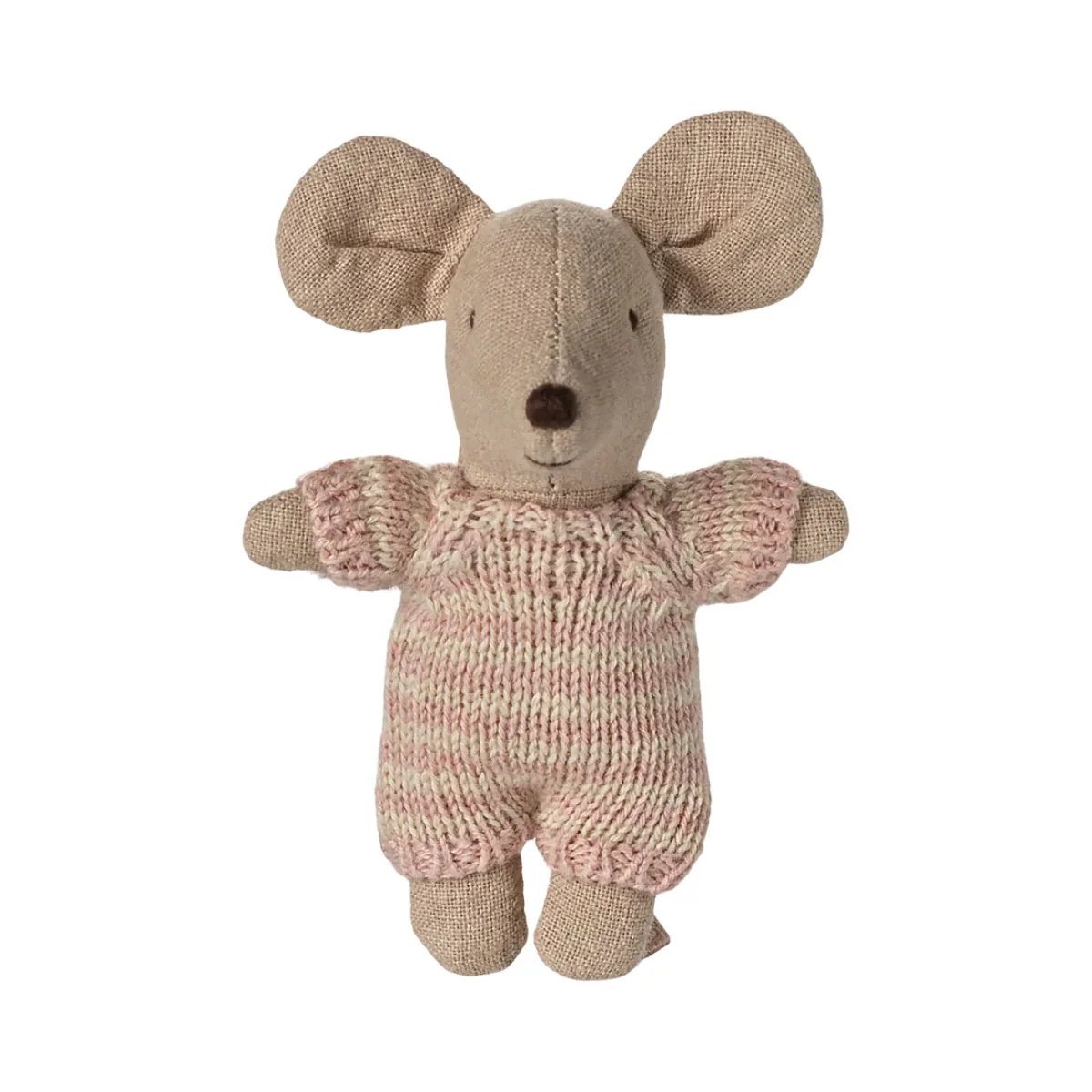 Maileg Baby Mouse in Carry Cot - Rose (2025) - Image 3