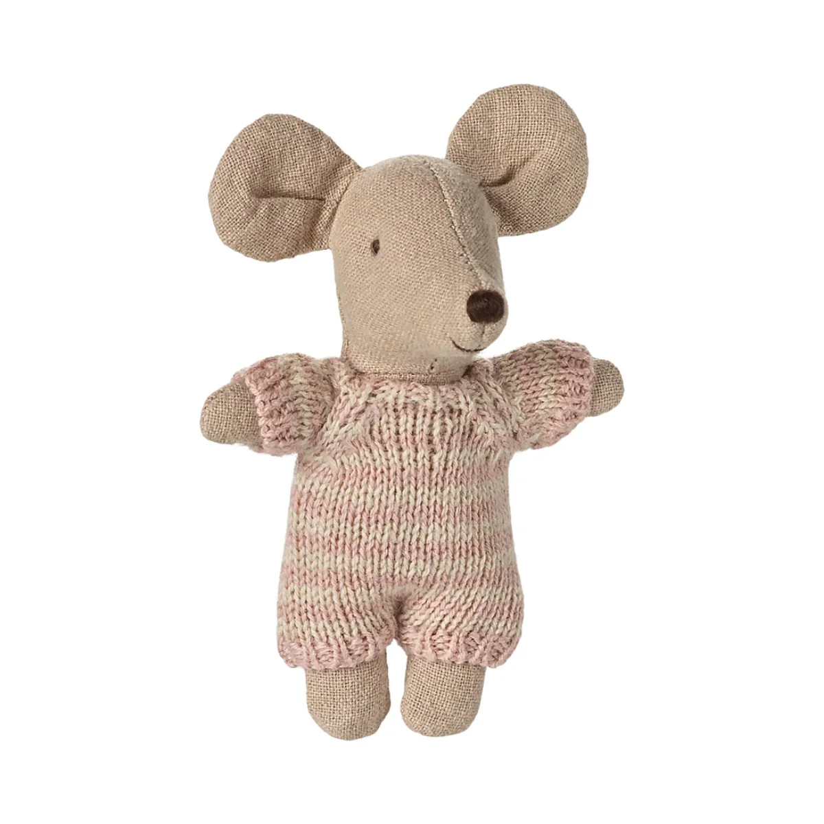 Maileg Baby Mouse in Carry Cot - Rose (2025) - Image 4