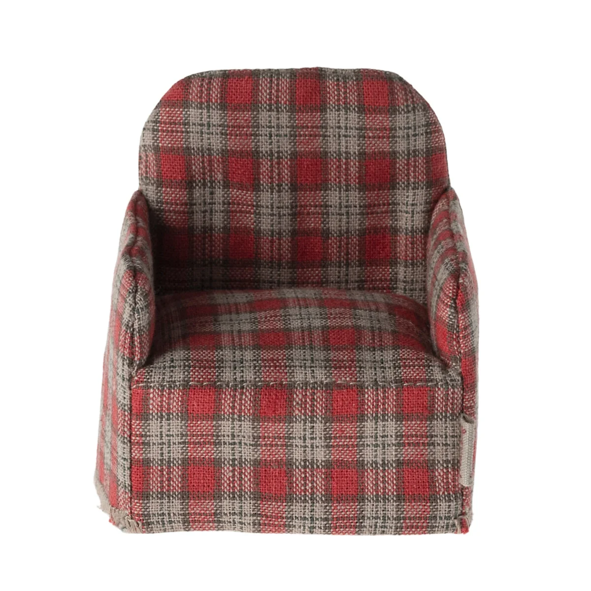 Maileg Chair for Mouse - Red Checker Plaid (2024) - Image 2