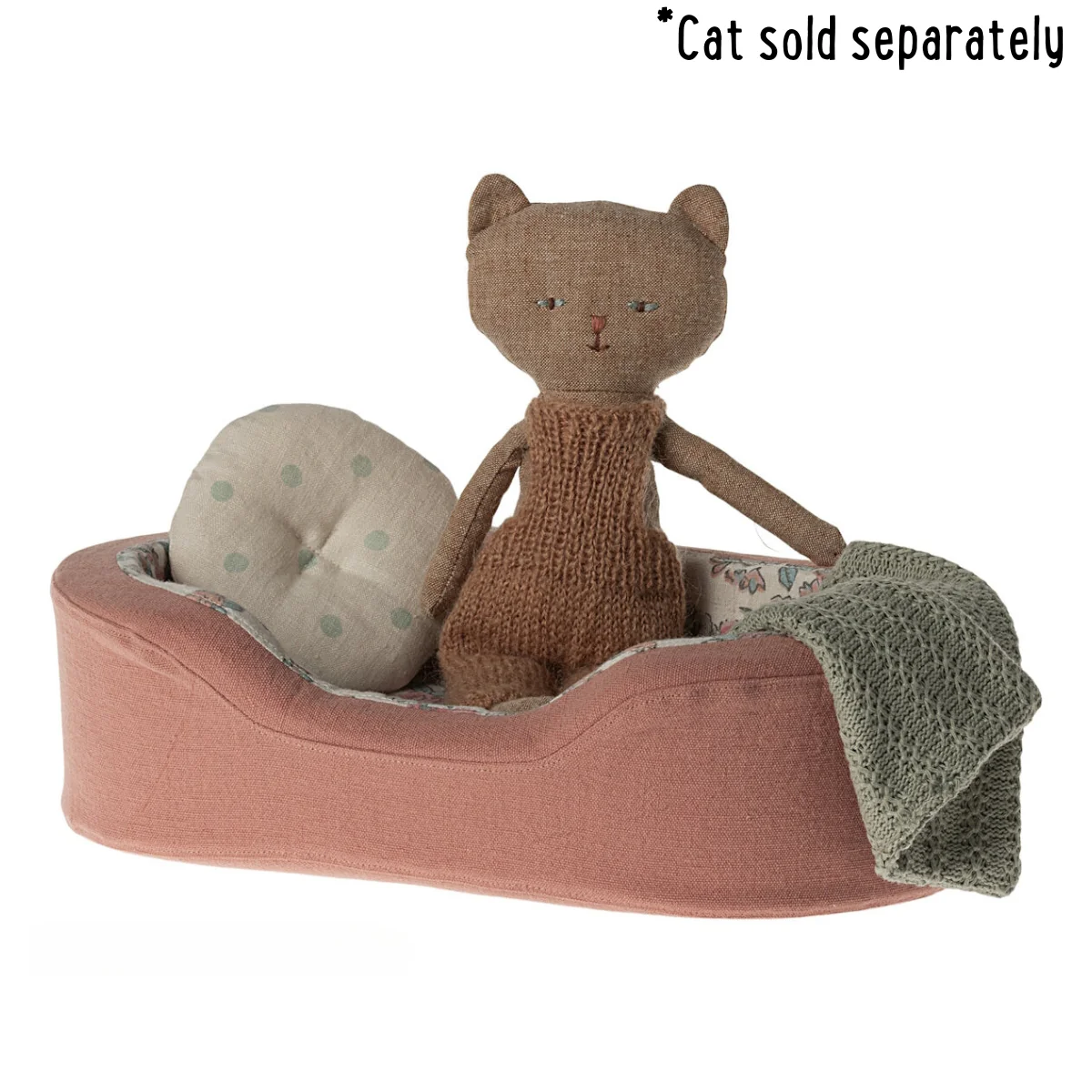 Maileg Cosy Basket Small Coral (2024) - Image 2