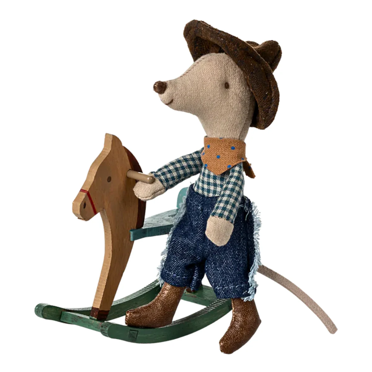 Maileg Cowboy Mouse on Rocking Horse (2025)
