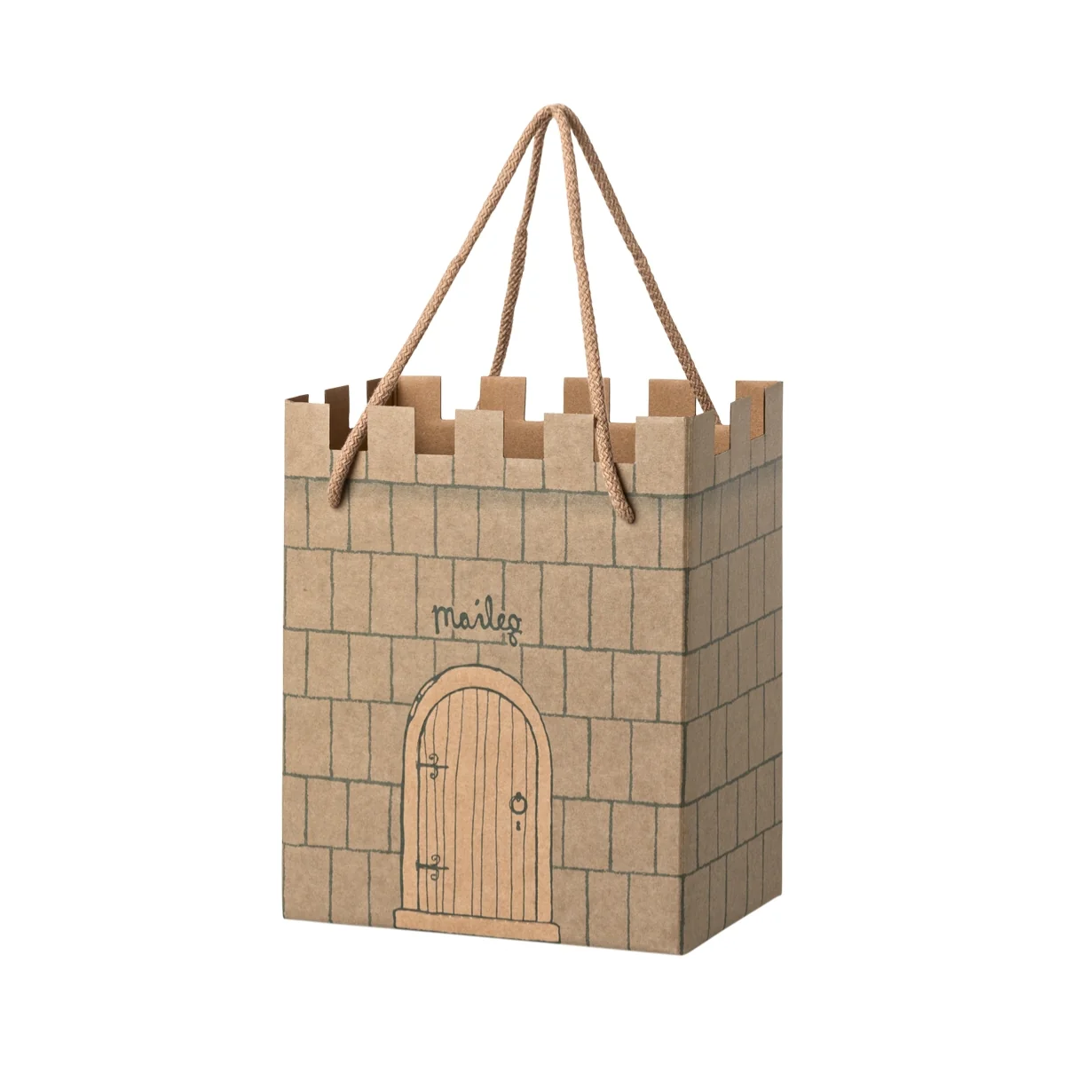 Maileg Gift Bag - Castle, Mint (2026)