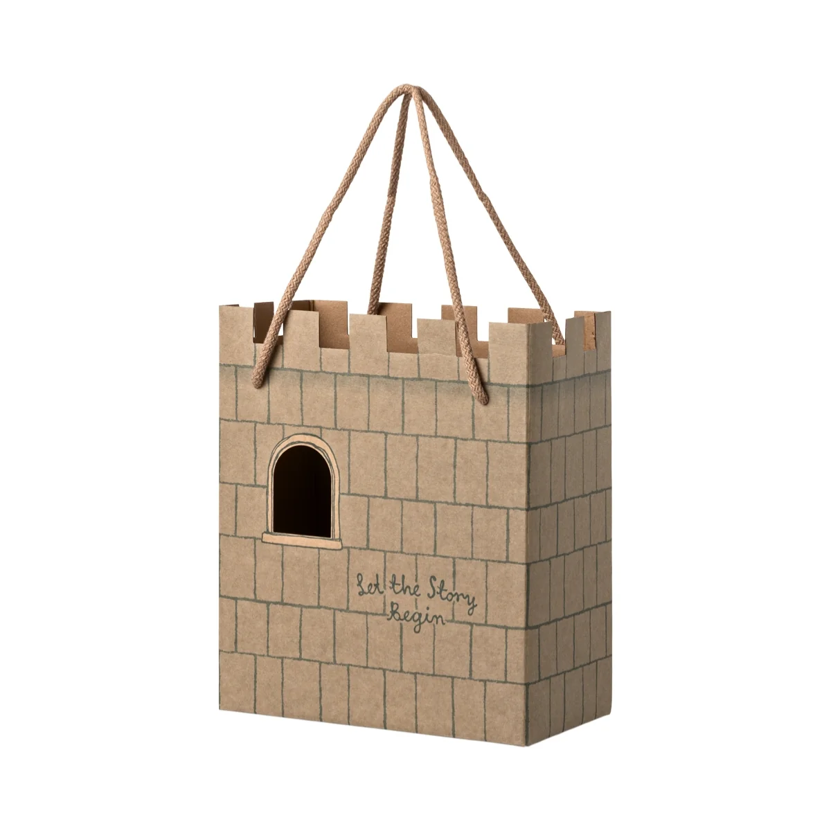 Maileg Gift Bag - Castle, Mint (2026) - Image 2
