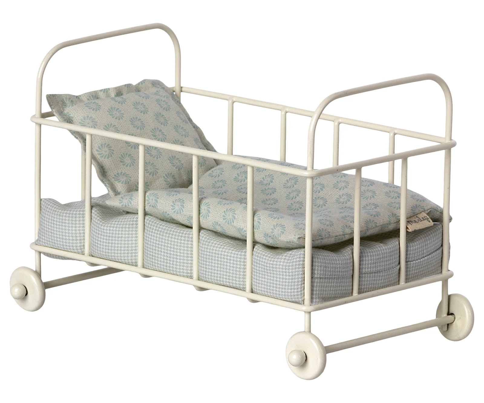 Maileg Crib Cot Bed for Bunny & Rabbit - Micro Blue (2022)