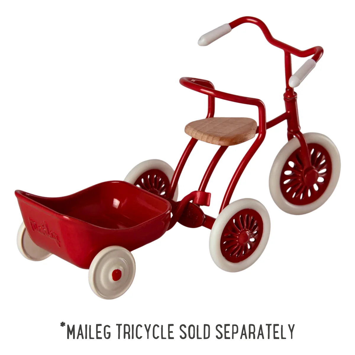 Maileg Trailer Hanger for Mouse Tricycle - Red (2024) - Image 3