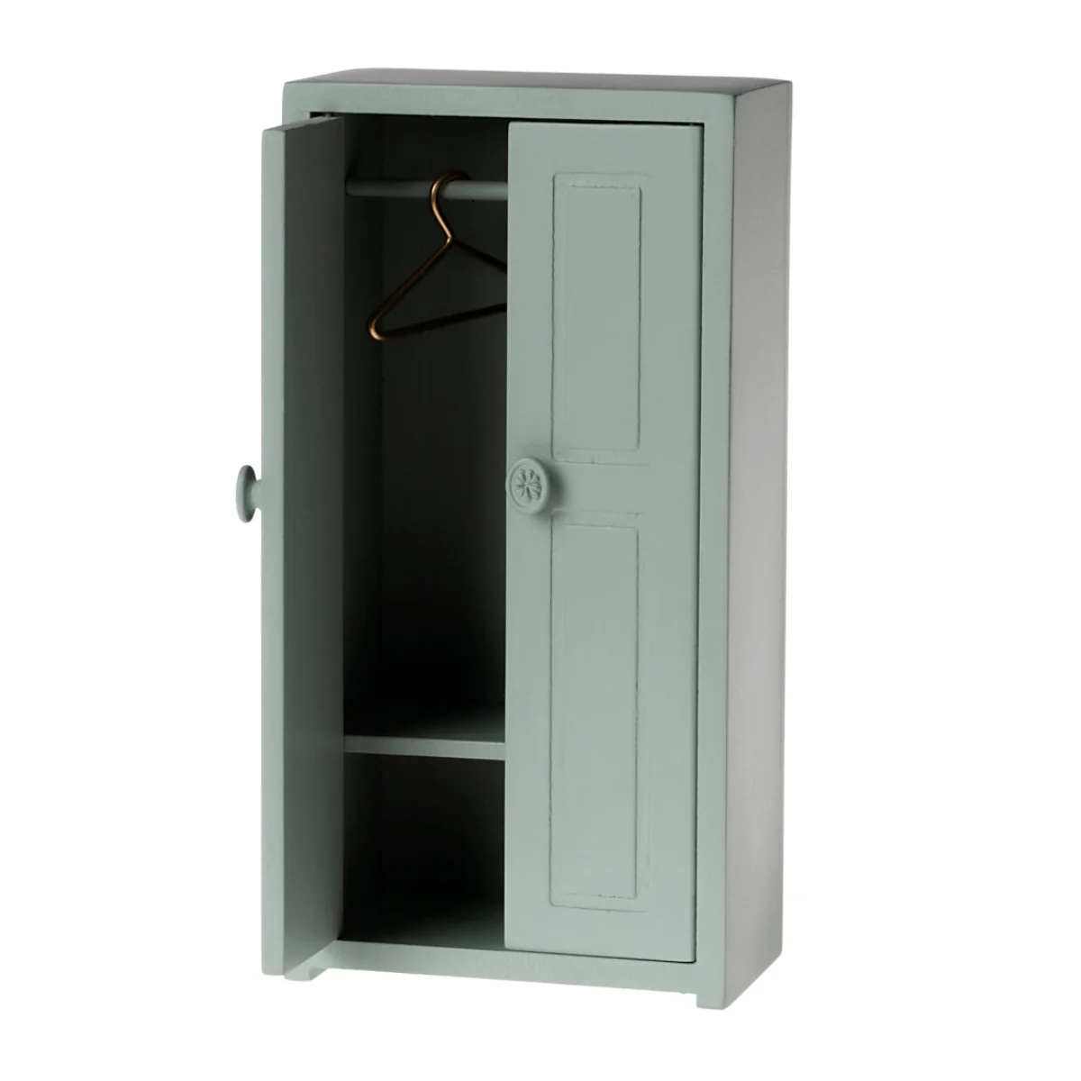 Maileg Wardrobe Cabinet for Mouse - Soft Blue (2024) - Image 3