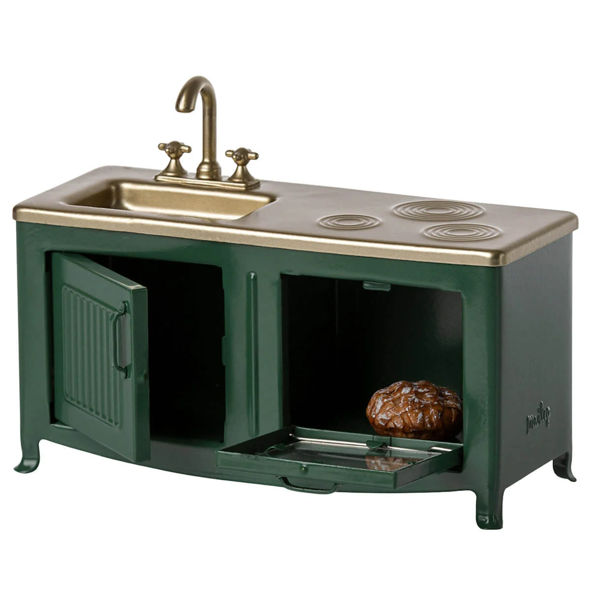Maileg Kitchen for Mouse - Dark Green (2023) - Image 2