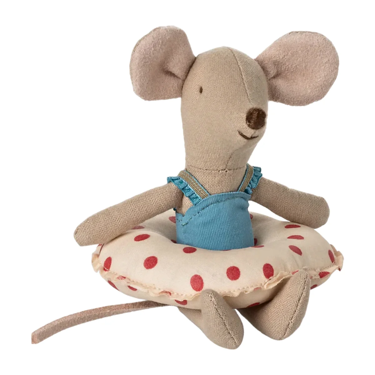 Maileg Mouse Little Sister - Swim Ring, Red Dots (2026) - Image 3