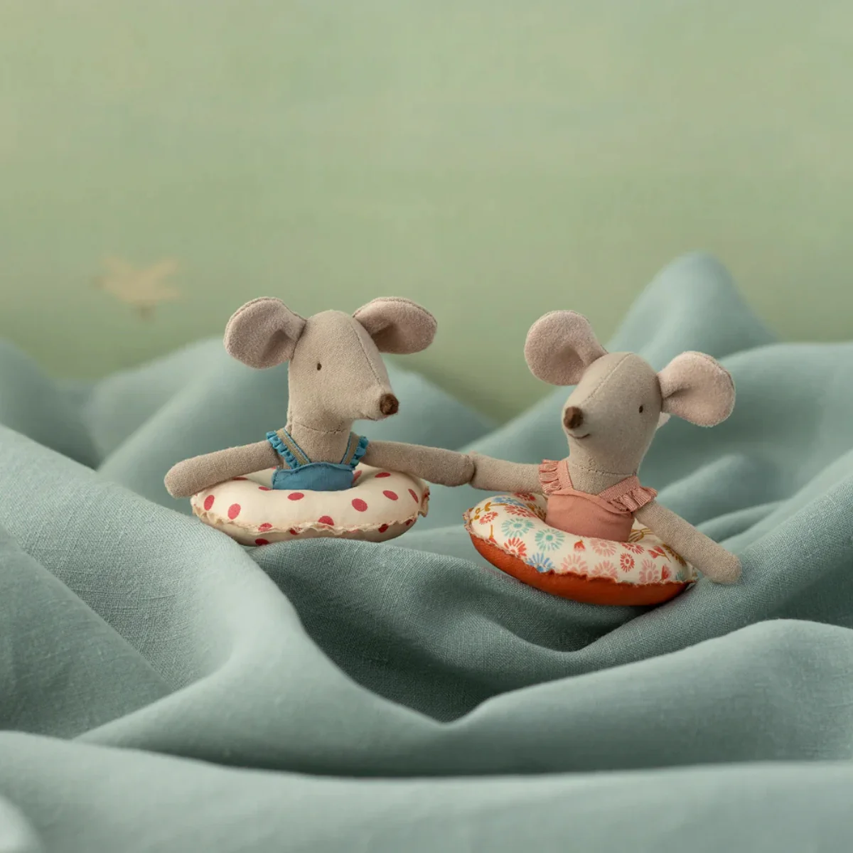 Maileg Mouse Little Sister - Swim Ring, Red Dots (2026) - Image 5
