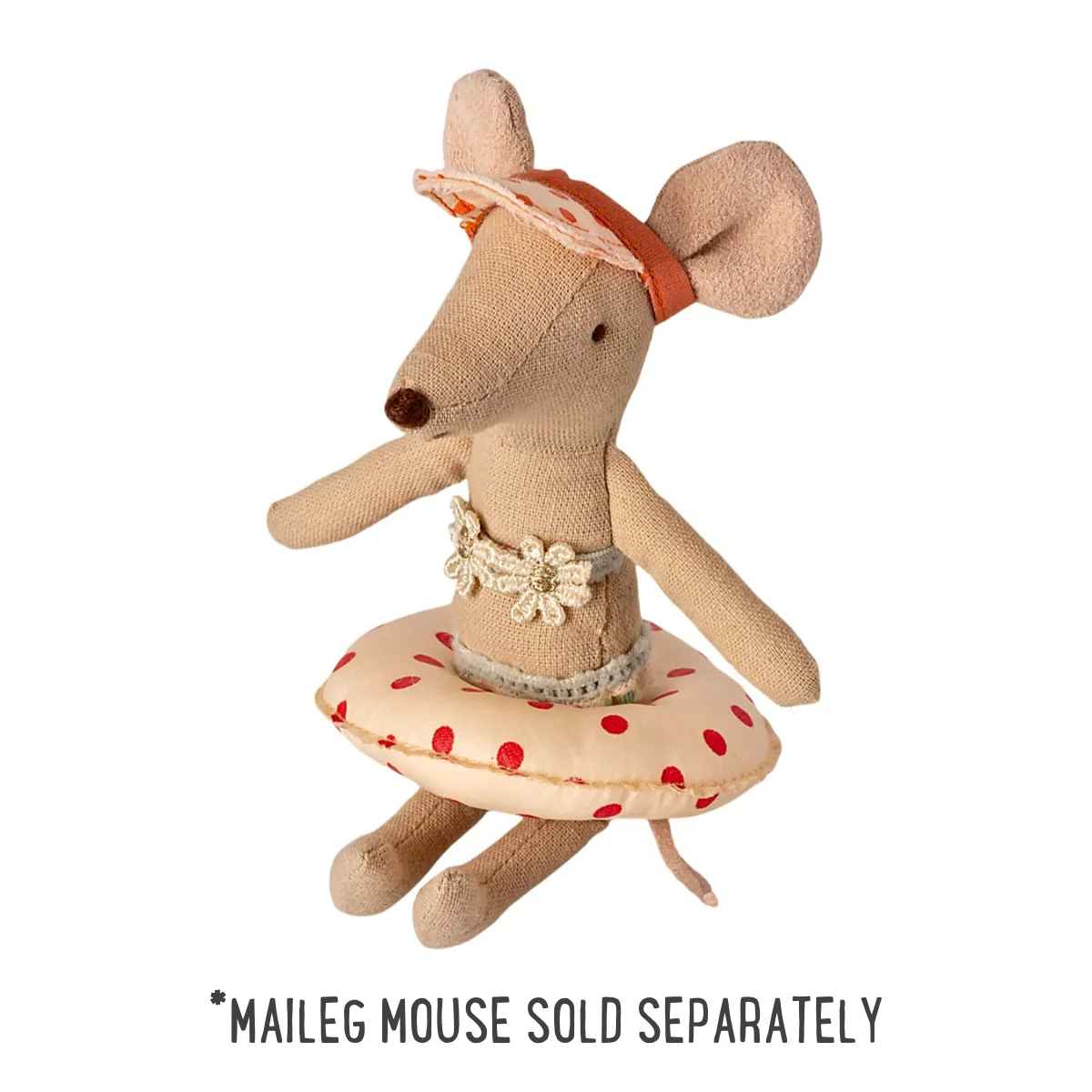 Maileg Ring Floatie Flower for Mouse - Polka Dot Red (2021) - Image 3