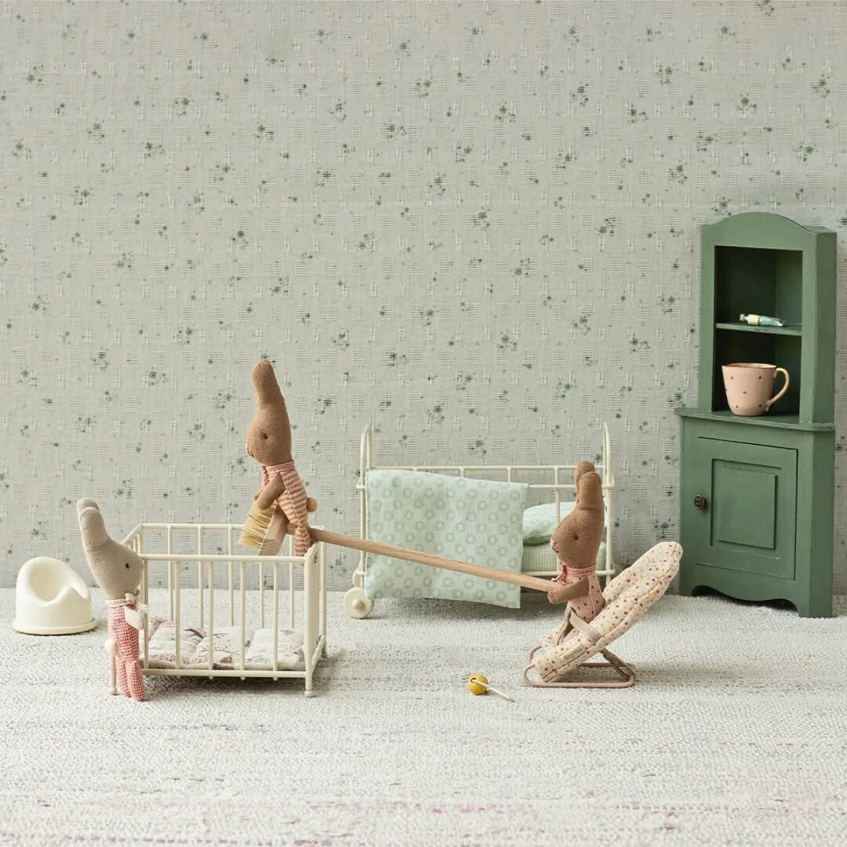 Maileg Rabbit My - Checkered (2024) - Image 3