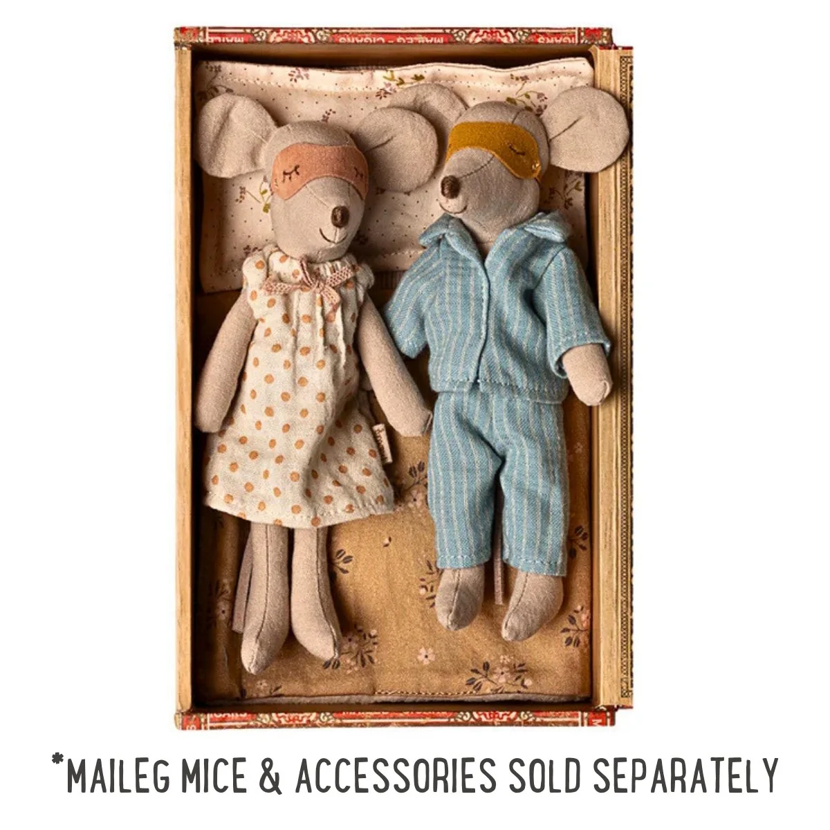 Maileg Nightgown Set - Mum Mouse, Peach (2025) - Image 2
