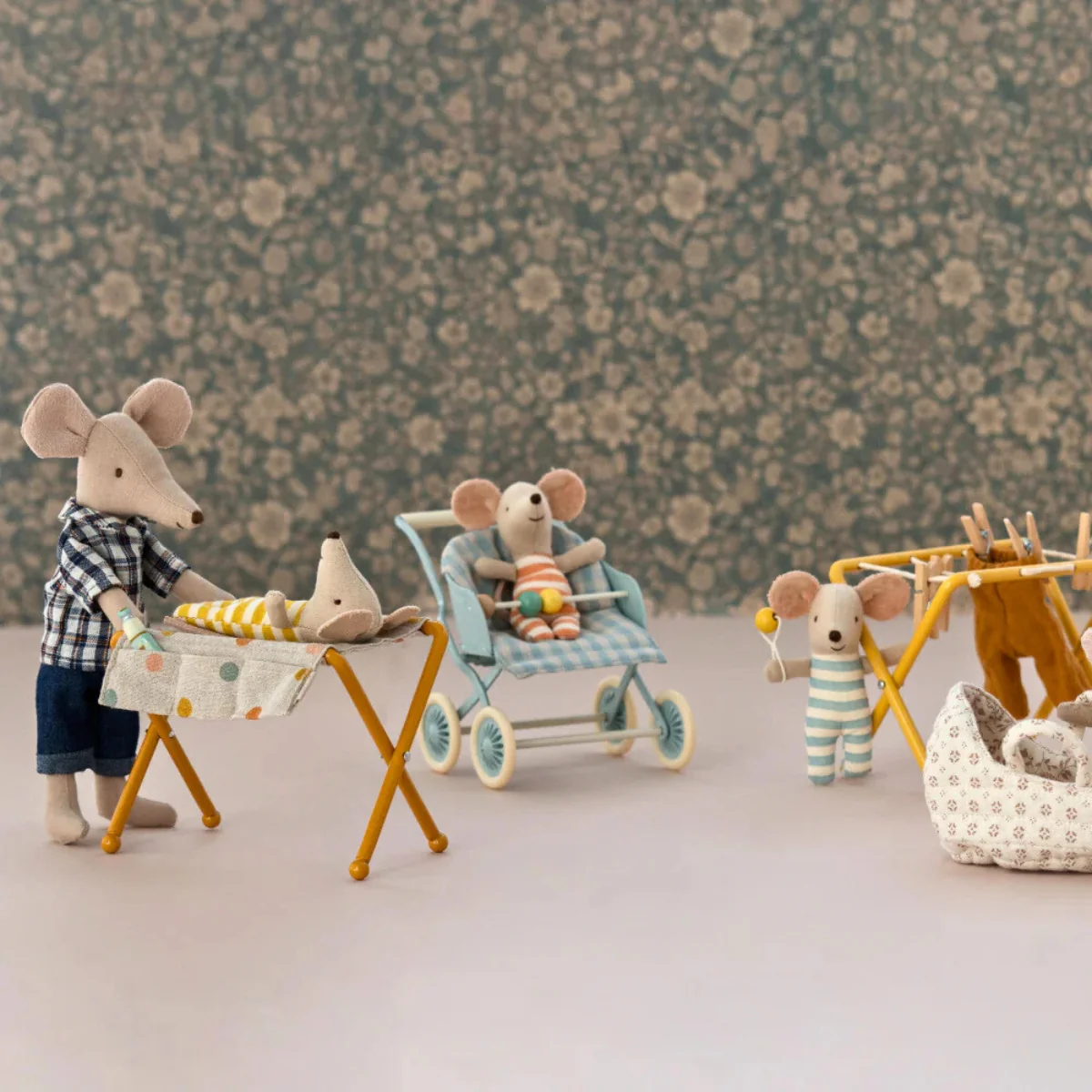 Maileg Nursery Table for Mouse Baby - Ochre (2023) - Retired Product - Image 2