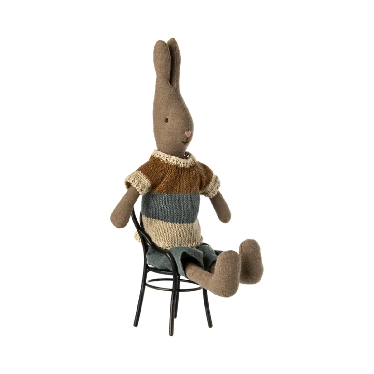 Maileg Rabbit Size 2 - Brown in T-shirt and Shorts (2023) - Image 5