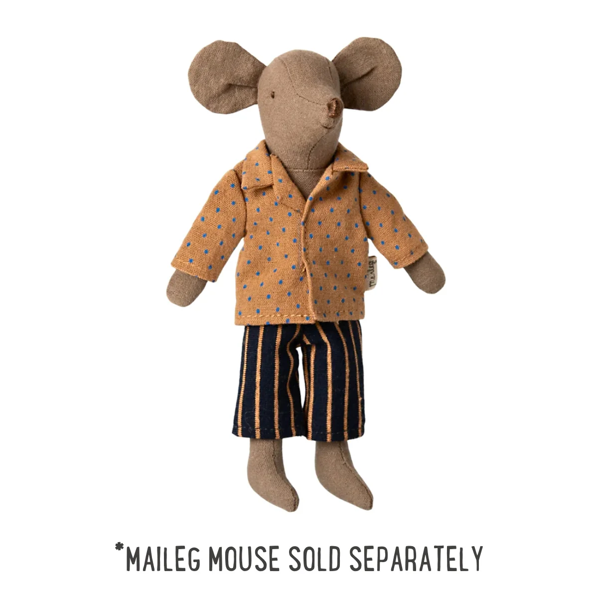 Maileg Shirt and Striped Pants Dad Mouse (2025) - Image 2