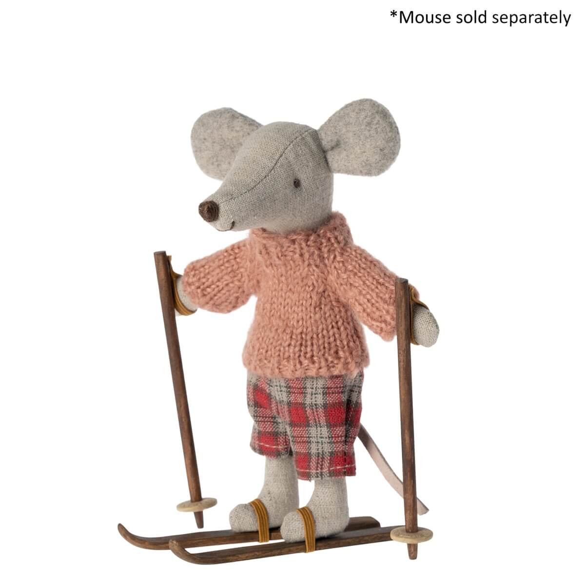 Maileg Ski Set for Mouse - Big Sister & Brother (2023) - Retired Product - Image 2